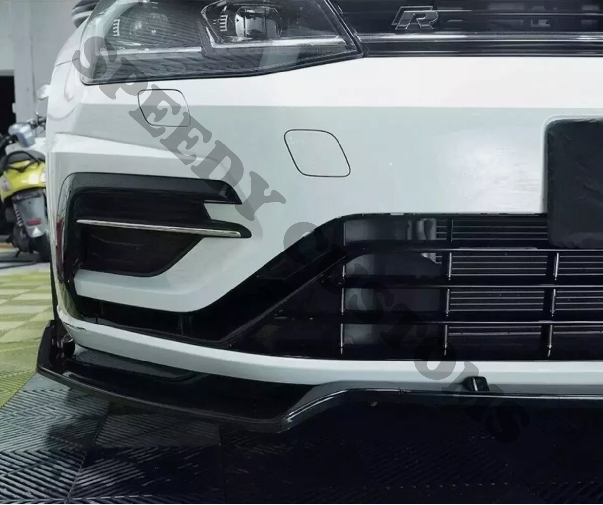 VW Golf Mk7/7.5 (all models) 2014–2020 Gloss Black Splitter