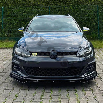 VW Golf Mk7/7.5 (all models) 2014–2020 Gloss Black Splitter