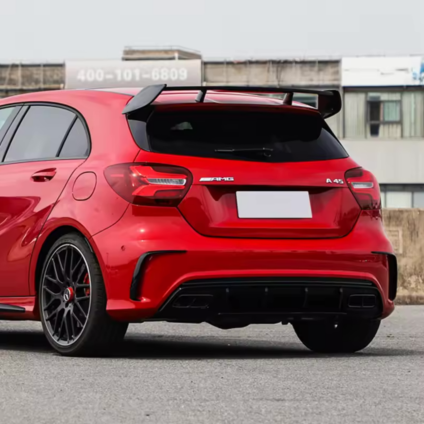 Mercedes-Benz 2012-2018 A Class W176 A45 AMG Style Boot Spoiler Gloss Black