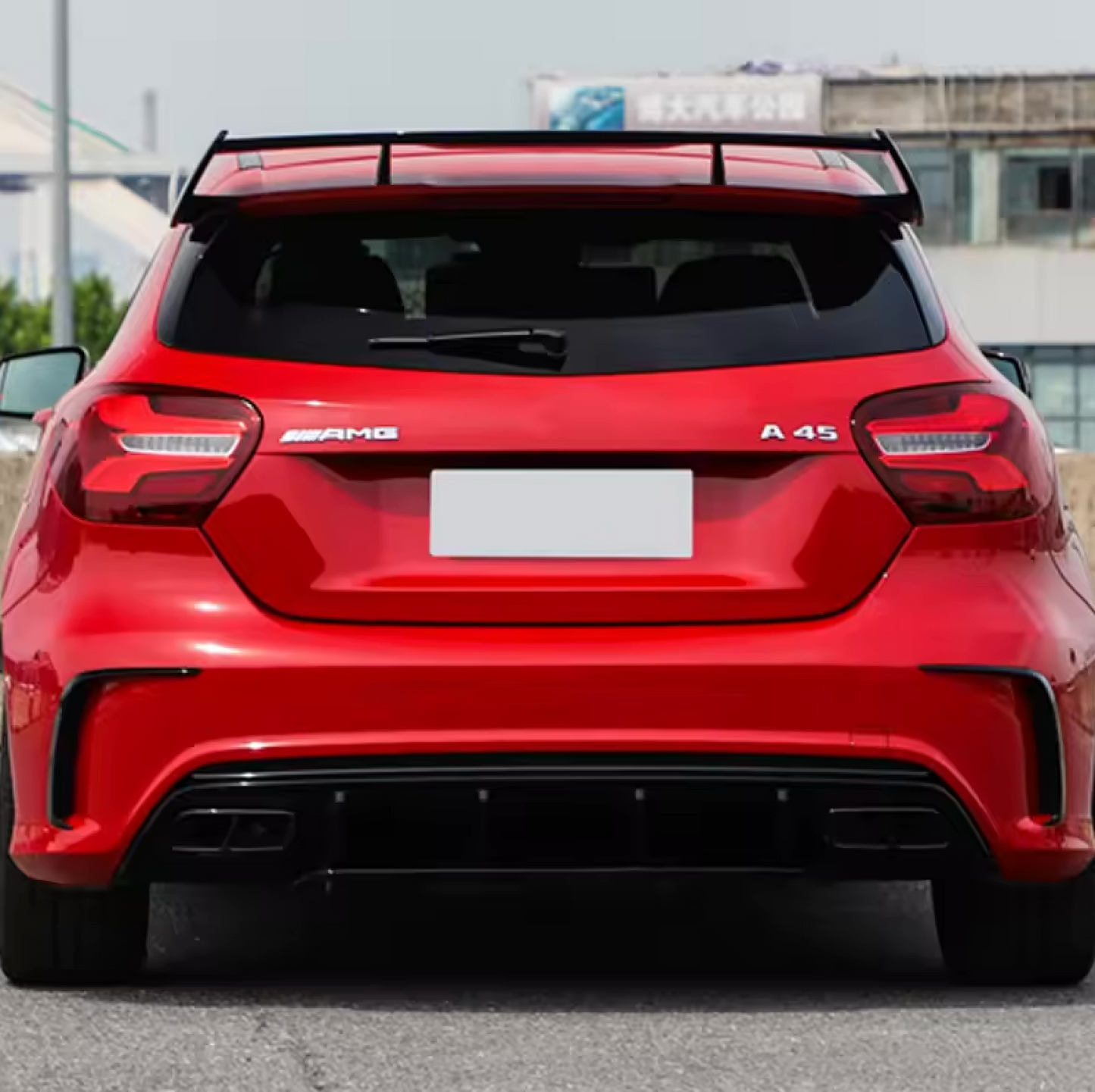 Mercedes-Benz 2012-2018 A Class W176 A45 AMG Style Boot Spoiler Gloss Black