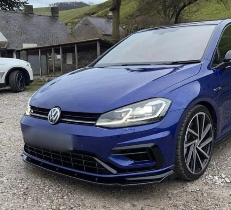 VW Golf Mk7/7.5 (All models) 2014–2020 Gloss Black Splitter