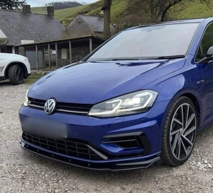 VW Golf Mk7/7.5 (All models) 2014–2020 Gloss Black Splitter